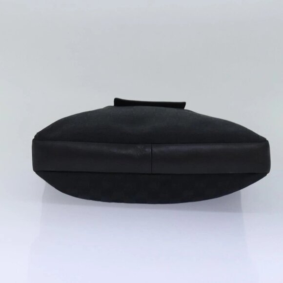 GUCCI Sherry Line GG Canvas Shoulder Bag Black White 001 4094 Auth mr271 - Picture 7 of 16